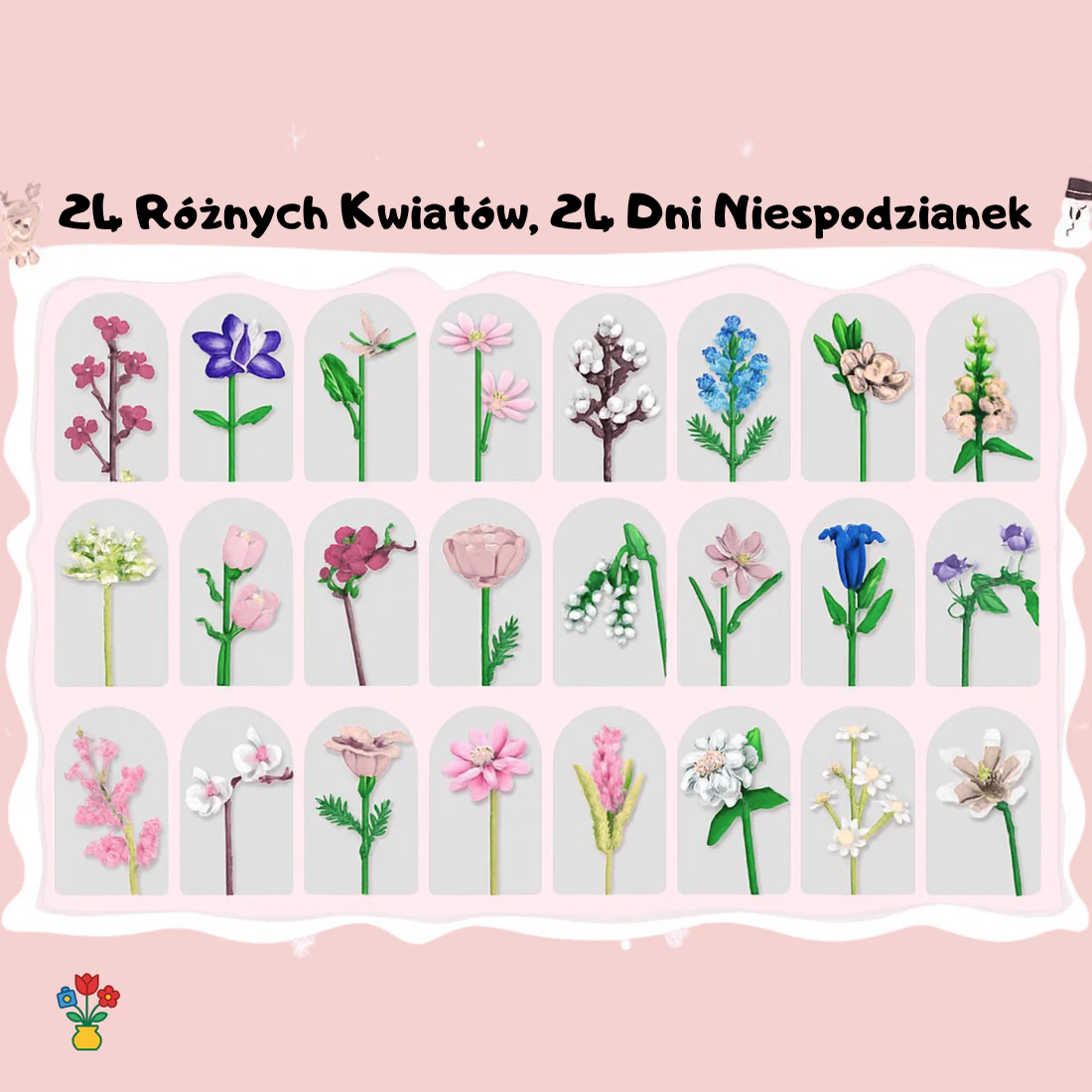 Kalendarz Adwentowy z Bukietami